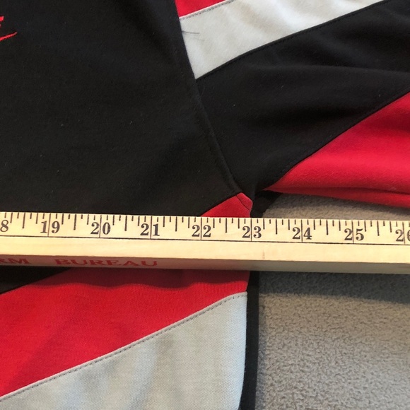 Nike Adult 2XL Black Red Gray full-zip track jacket hoodie - Picture 3 of 6